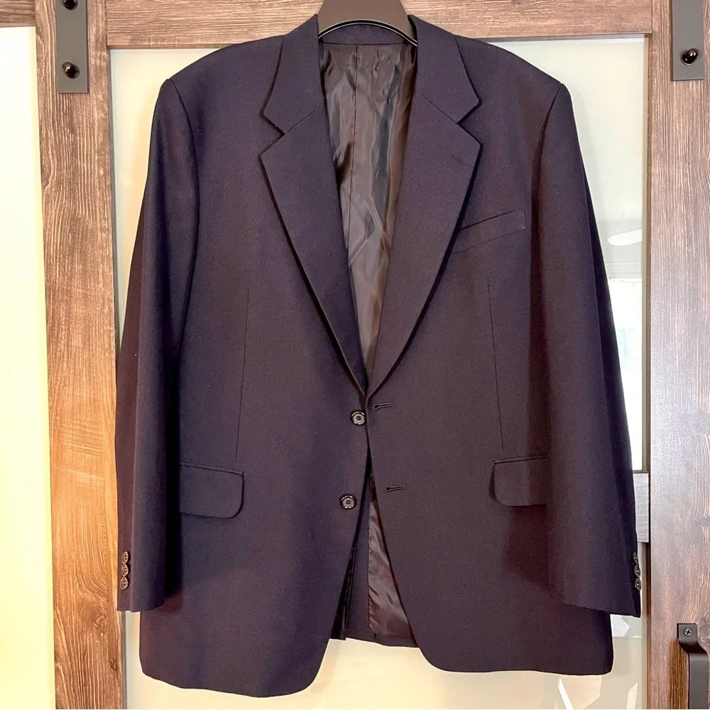 Custom Made Men’s Suit Jacket from Seoul, Korea Navy - Picture 2 of 16